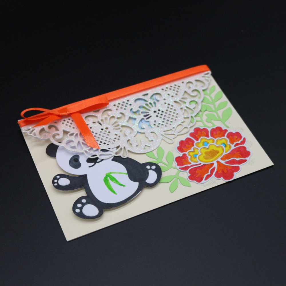 DIY Hollow Flower Style Metal Cutting Dies Set for Greeting Card